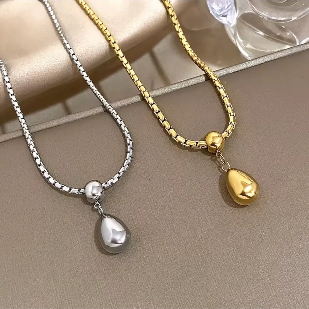 Silver Necklace and Earring Set
